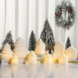 CERAMIC CHRISTMAS DECOR WITH LED LIGHT